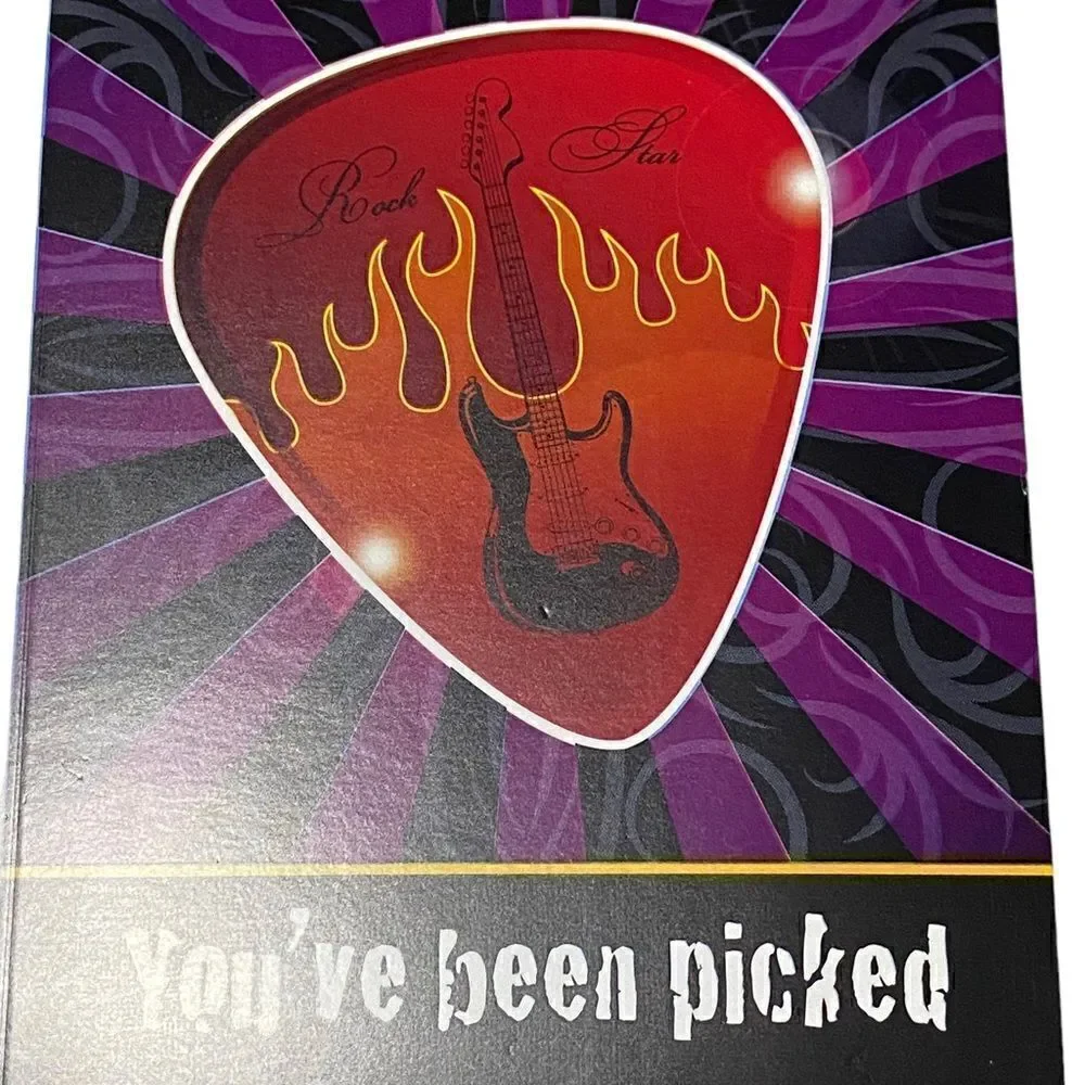 You’ve Been Picked! Rock-N-Roll Birthday Party Invites